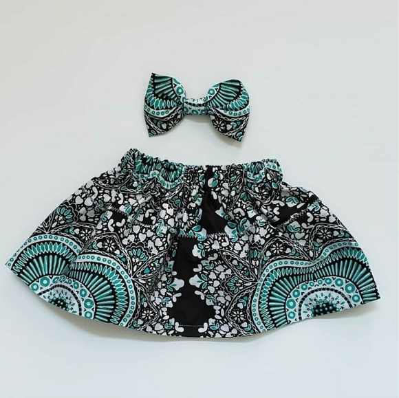 Utopia Africa Designs Other - Skirt and hair bow